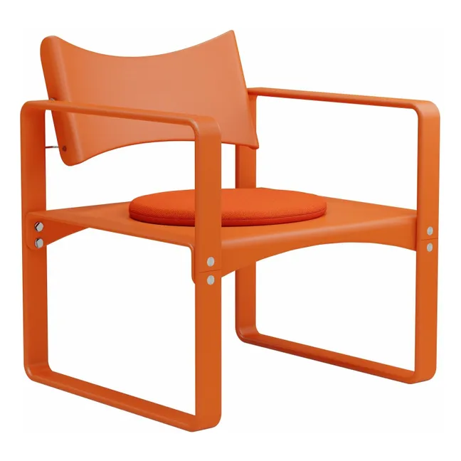 Cojín de asiento de tela Serie 270 F | Naranja