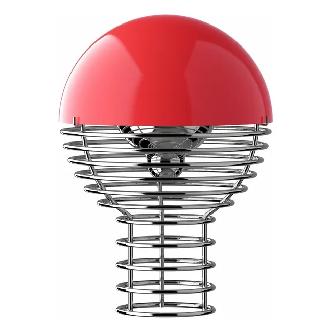 Wire nomad lamp Ø18 cm | Red