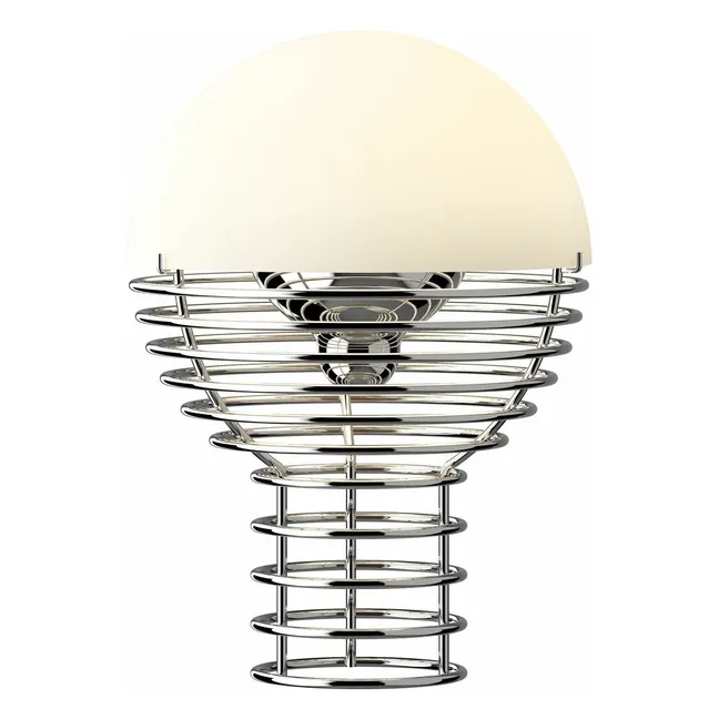 Lampe nomade Wire Ø18 cm | Blanc