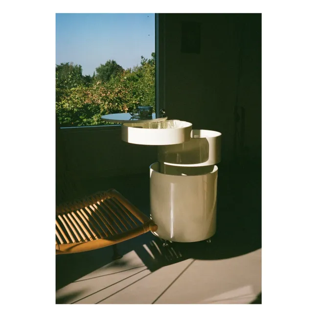 Meuble de rangement mobile Barboy - Glossy Edition | Crème