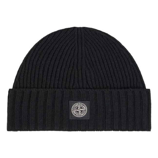 Bonnet Logo Laine | Noir