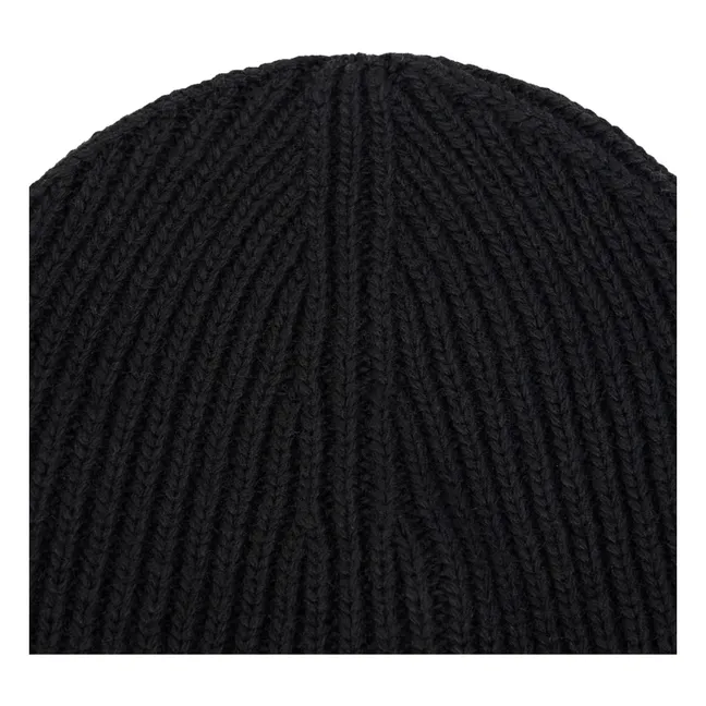 Logo Wool Beanie | Black