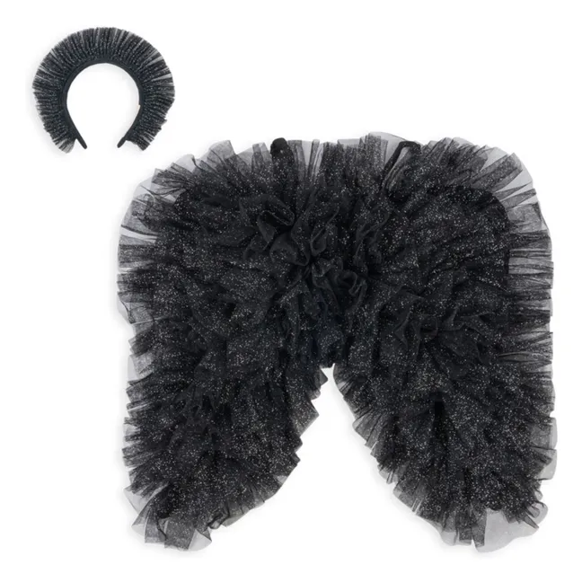 Déguisement ange Halloween | Noir