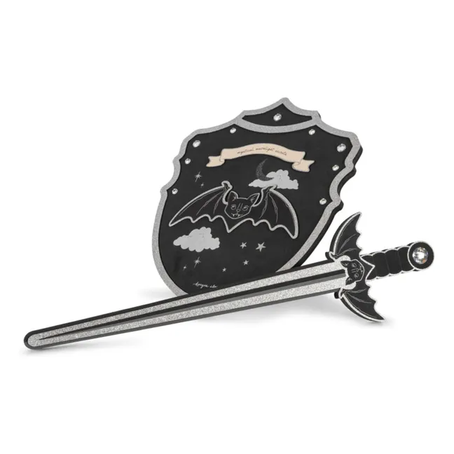 Epée et bouclier Halloween | Noir