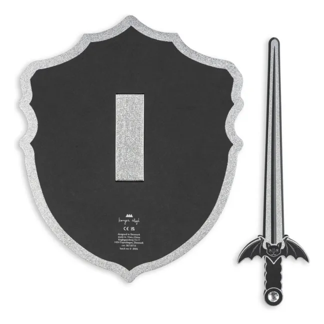 Epée et bouclier Halloween | Noir