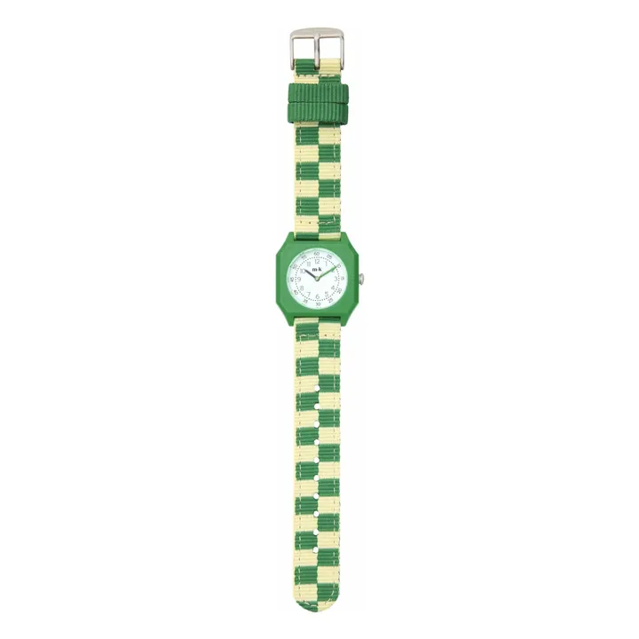 Montre Damier Summer Grass | Vert- Image produit n°0