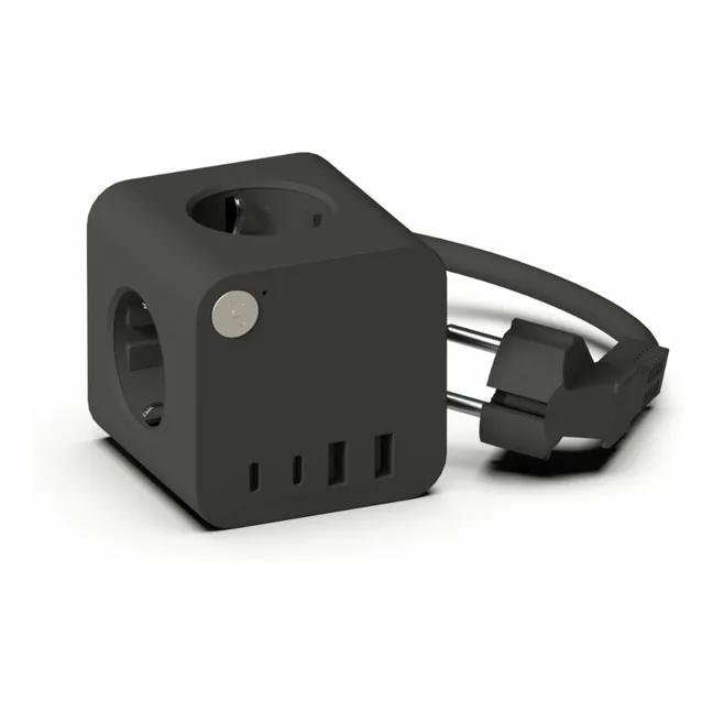 Multienchufe Ampie | Negro