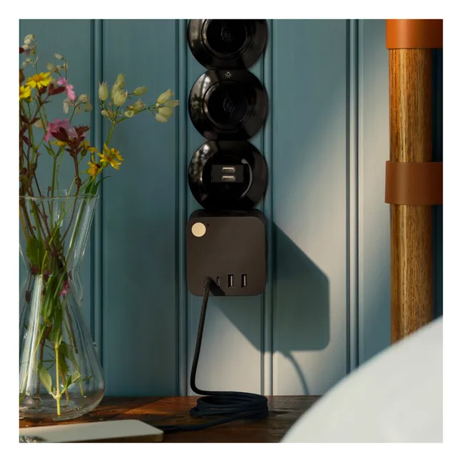 Multiprise compacte Ampie | Noir