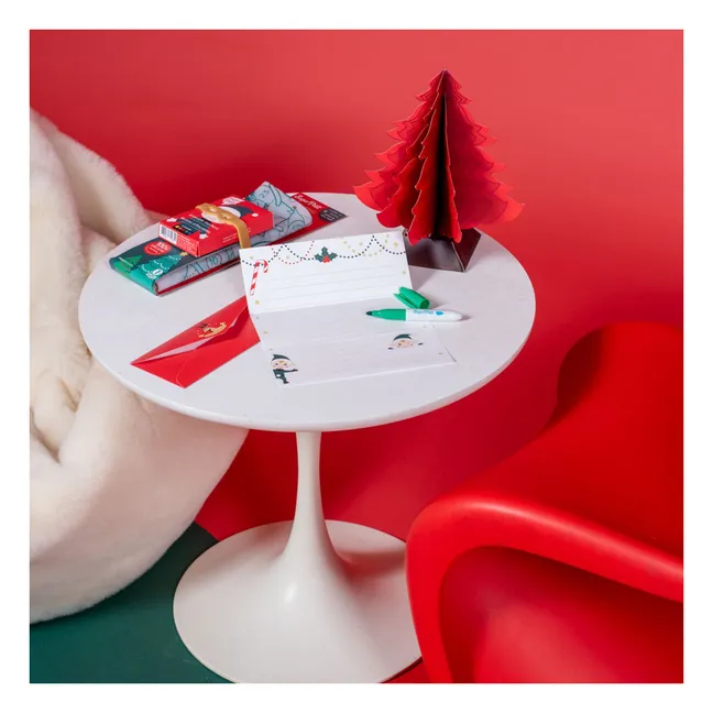 Set para colorear Christmas Village con 5 rotuladores