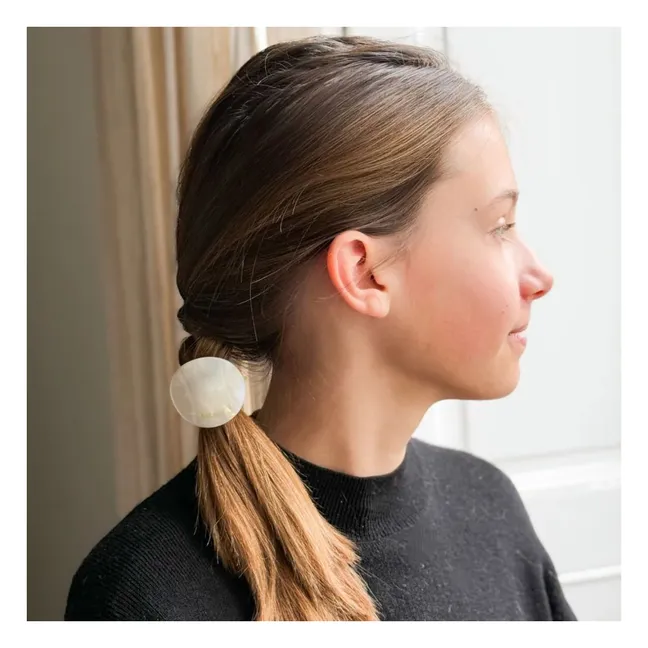 Gummiband Perlmuttplatte