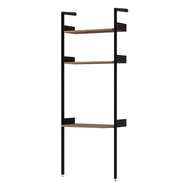 Regal mit Schreibtisch aus Walnussholz Rombe IF2 | Anthracite