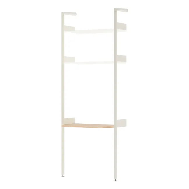 Etagère avec bureau Rombe IF2 | Ivoire