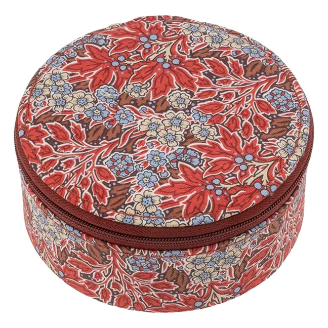 Round MW Liberty Aubrey Forest Jewelry Box | Red
