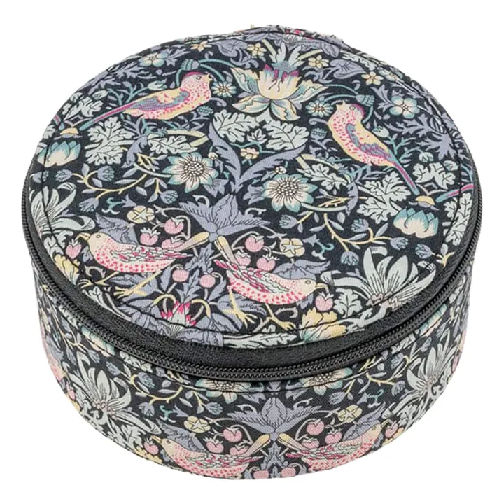 Boîte à Bijoux Ronde MW Liberty Strawberry Thief | Noir- Image produit n°0