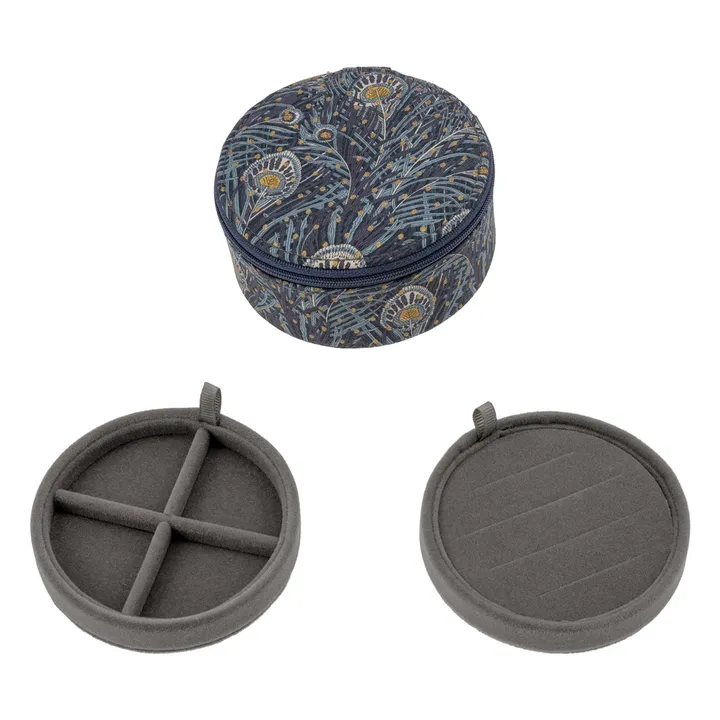 Joyero redondo MW Liberty Queen Hera Spot | Azul Noche- Imagen del producto n°1