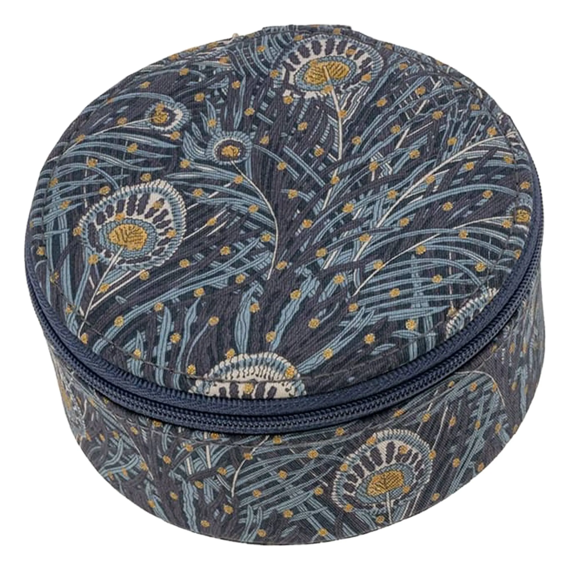 Bon Dep Midnight Blue Round Jewelry Box Mw Liberty Queen Hera Spot