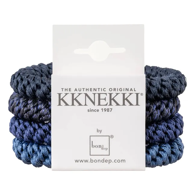 Set of 4 Kknekki scrunchies 29 | Dark Blue
