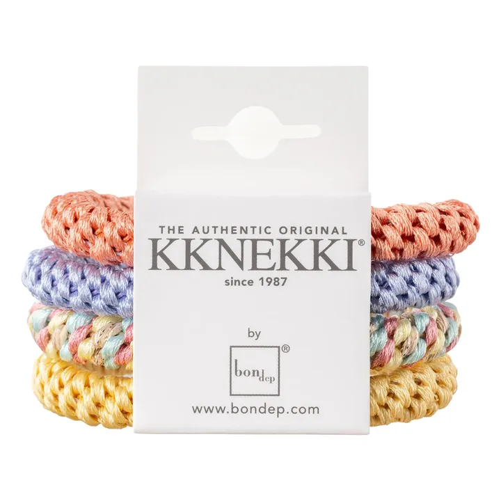 Lot de 4 Chouchous Kknekki 19 | Corail- Image produit n°0