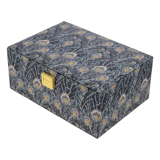 Grande Boîte à Bijoux MW Liberty Queen Hera Spot | Bleu nuit