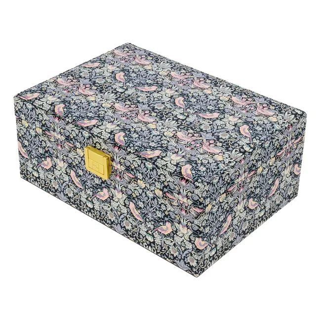Grande Boîte à Bijoux MW Liberty Strawberry Thief | Noir
