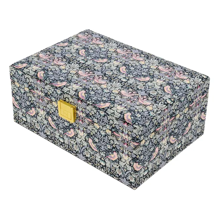 Grande Boîte à Bijoux MW Liberty Strawberry Thief | Noir- Image produit n°0