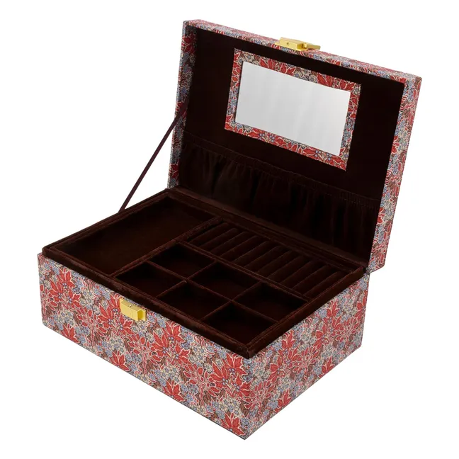 Large MW Liberty Aubrey Forest Jewellery Box | Red