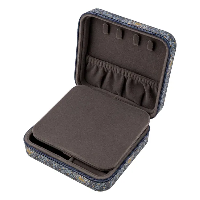 Boîte à Bijoux Carrée MW Liberty Queen Hera Spot | Bleu nuit