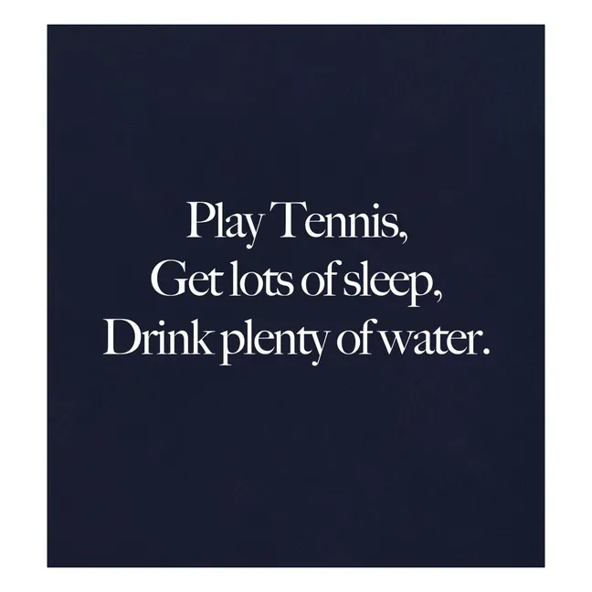 Play Tennis T-Shirt aus recycelter Baumwolle | Navy