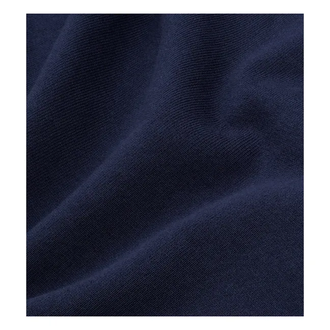 Maglietta Play Tennis in cotone riciclato | Blu marino