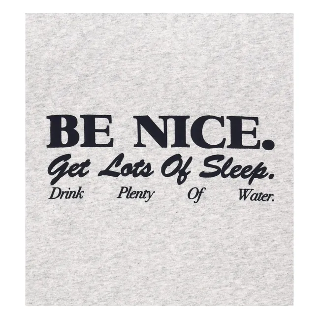 Camiseta Be Nice de algodón reciclado | Gris