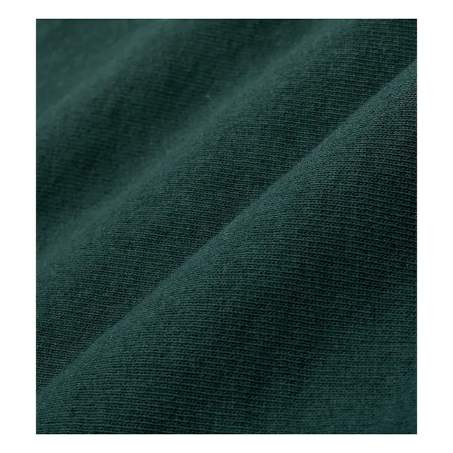 Camiseta Be Nice de algodón reciclado | Verde Oscuro