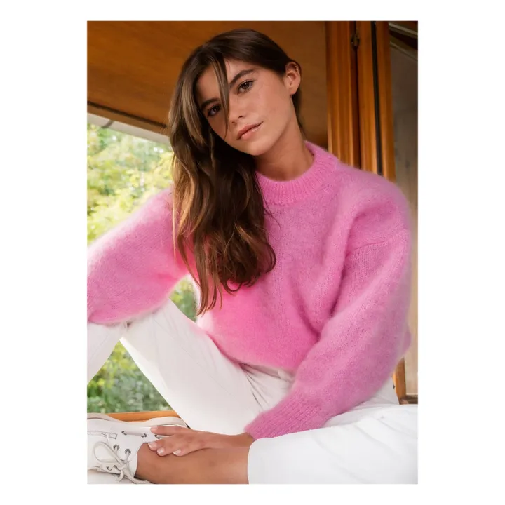 Pull Jane Super Kid Mohair | Rose- Image produit n°6