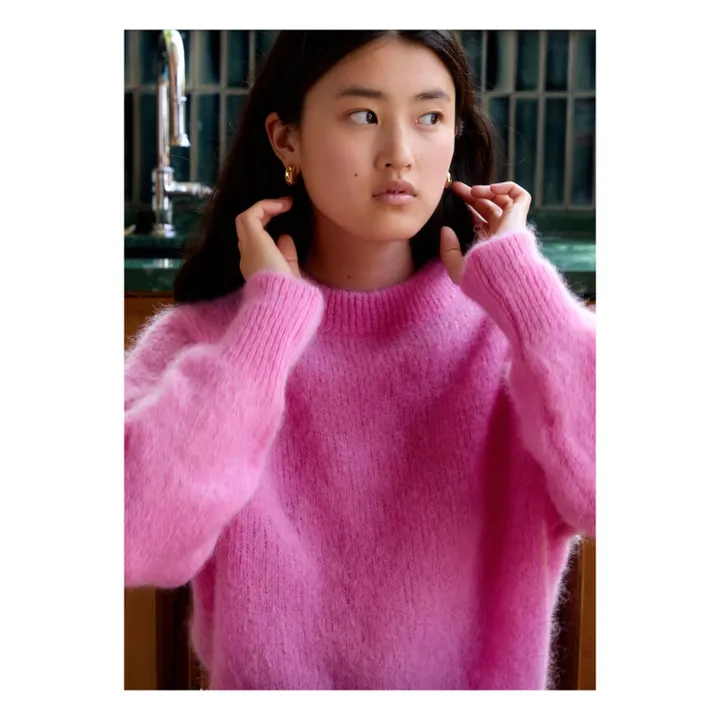 Pull Jane Super Kid Mohair | Rose- Image produit n°4