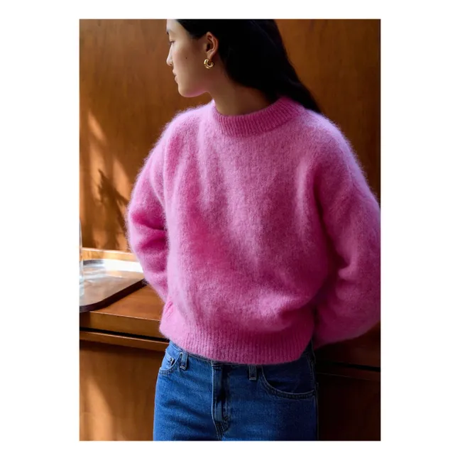 Jane Super Kid Mohair sweater | Pink