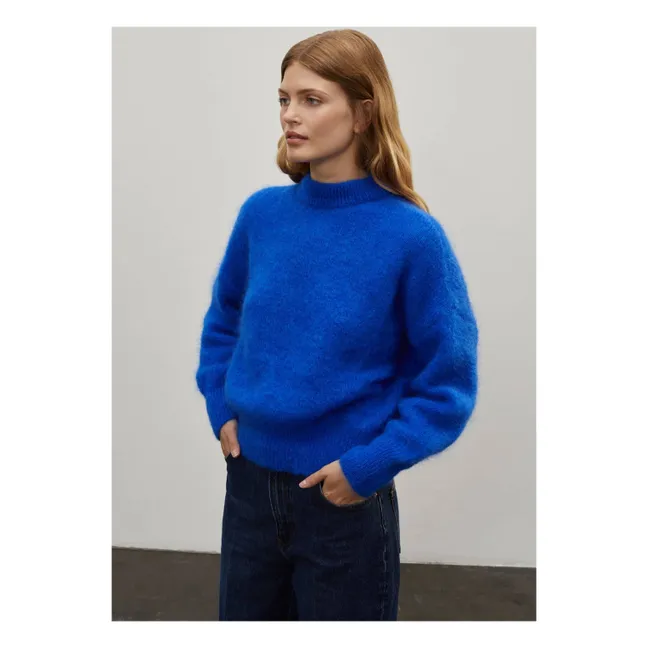 Pull Jane Super Kid Mohair | Bleu électrique