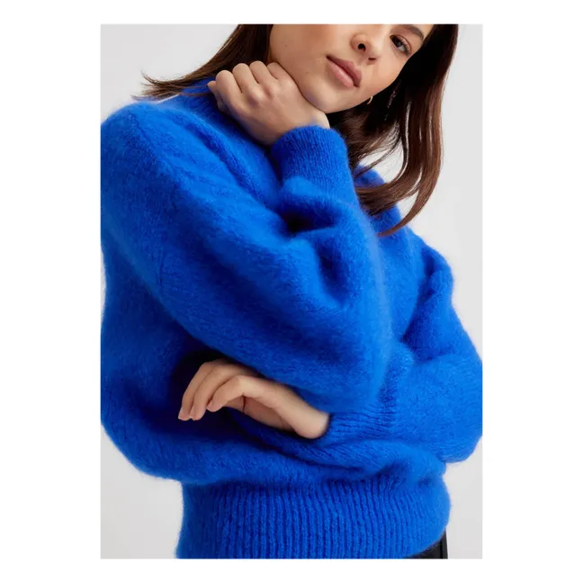 Jane Super Kid Mohair sweater | Electric blue