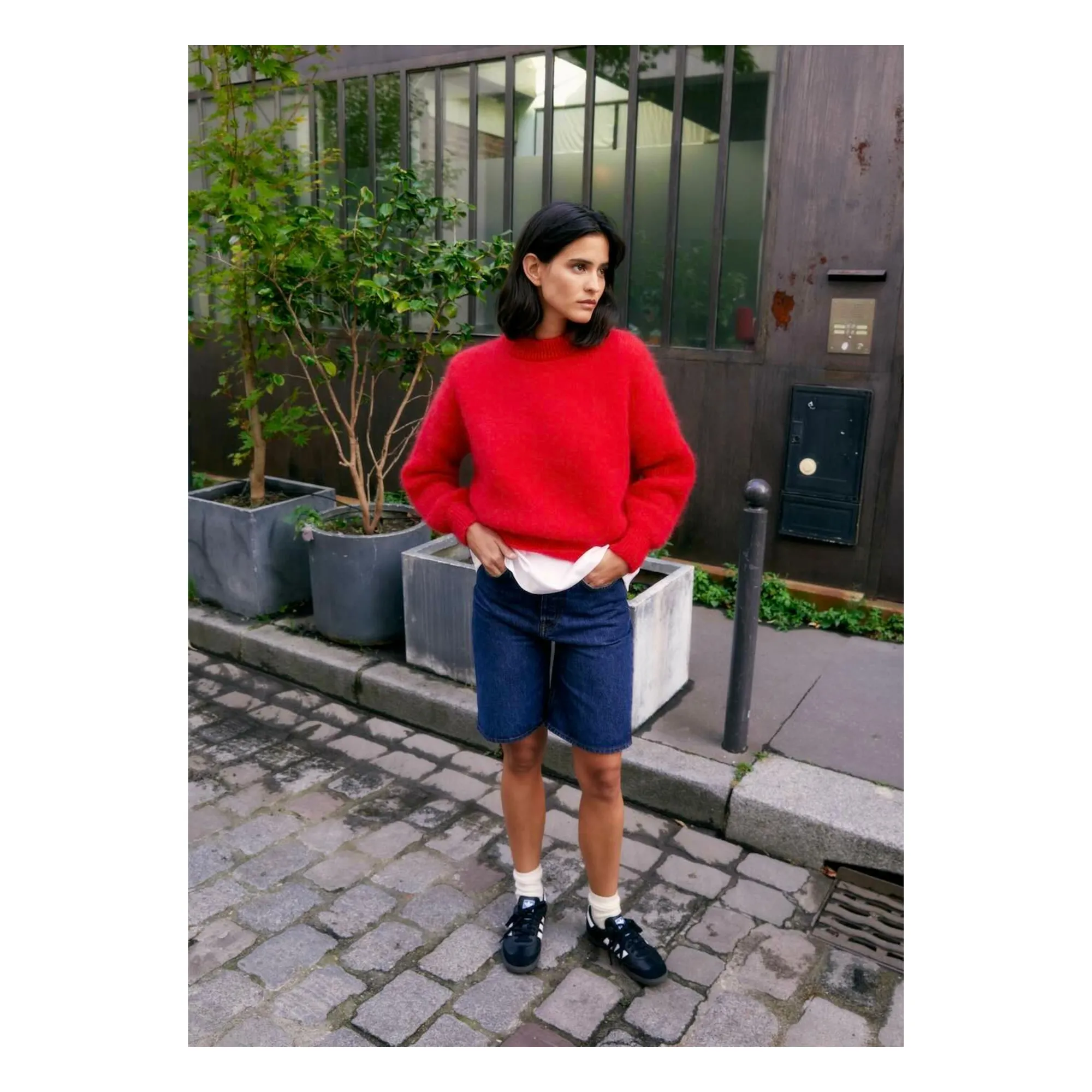 Pull Jane Super Kid Mohair | Rouge- Image produit n°9