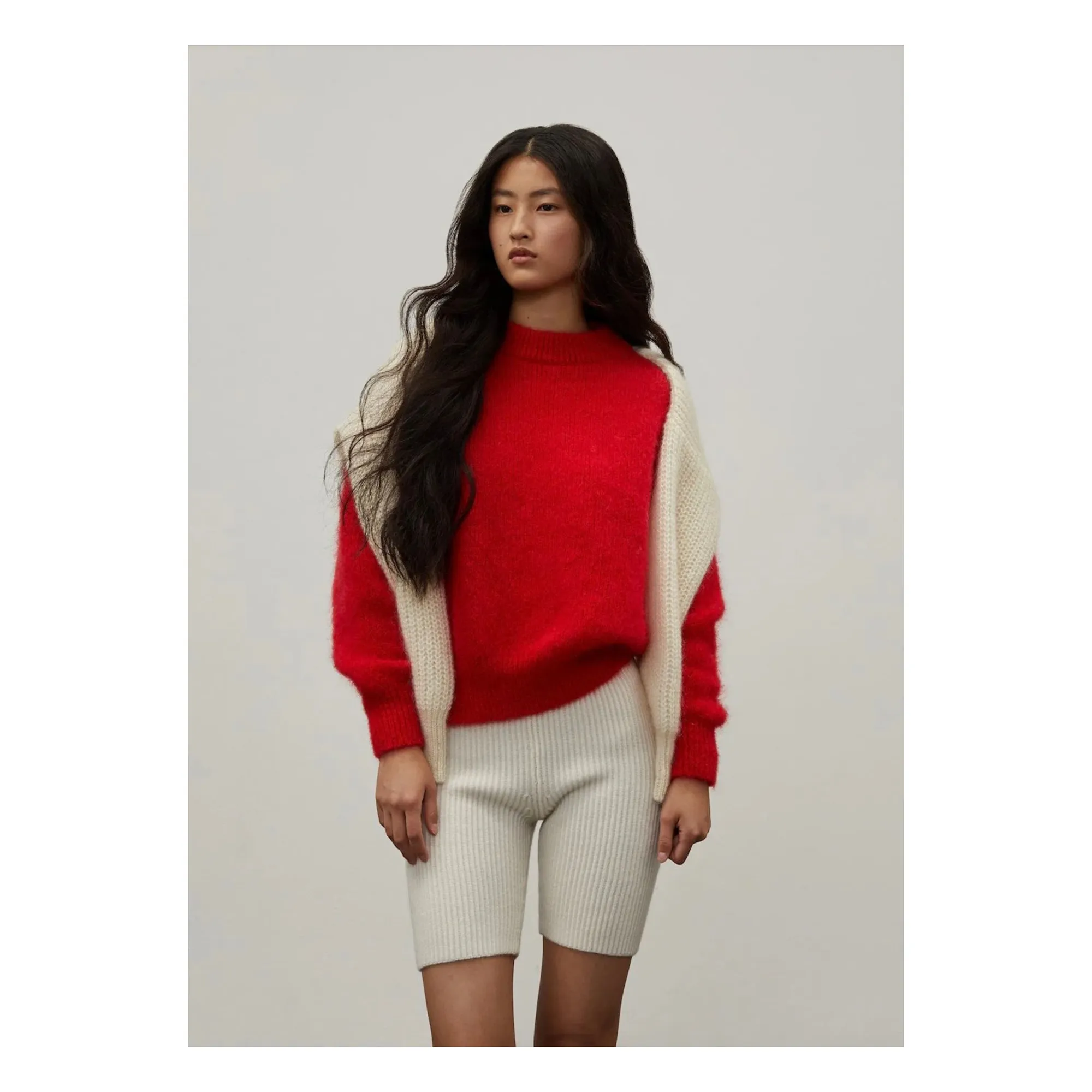 Pull Jane Super Kid Mohair | Rouge- Image produit n°6
