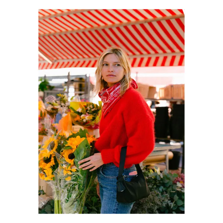 Jane Super Kid Mohair sweater | Red- Product image n°3