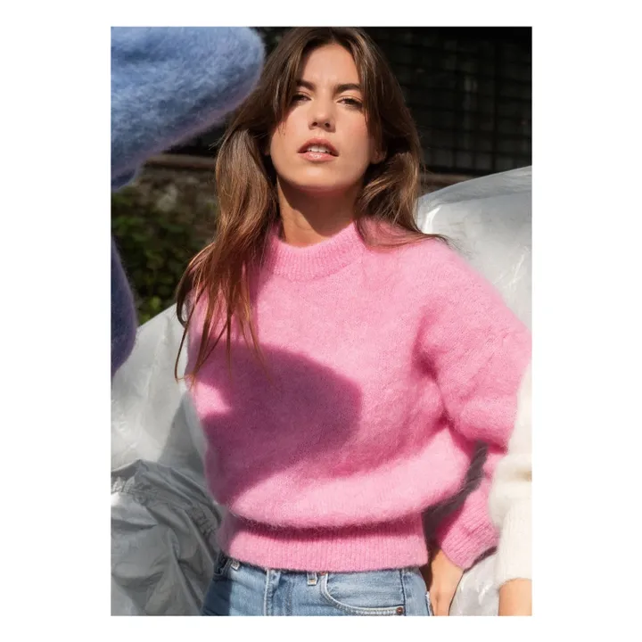 Pull Jane Super Kid Mohair | Rose- Image produit n°9