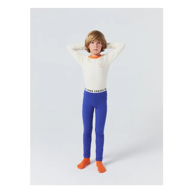 Pyjama Crocodile Modal et Coton Bio | Bleu roi