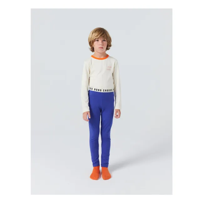 Pijama Cocodrilo de Modal y Algodón Ecológico | Azul Rey