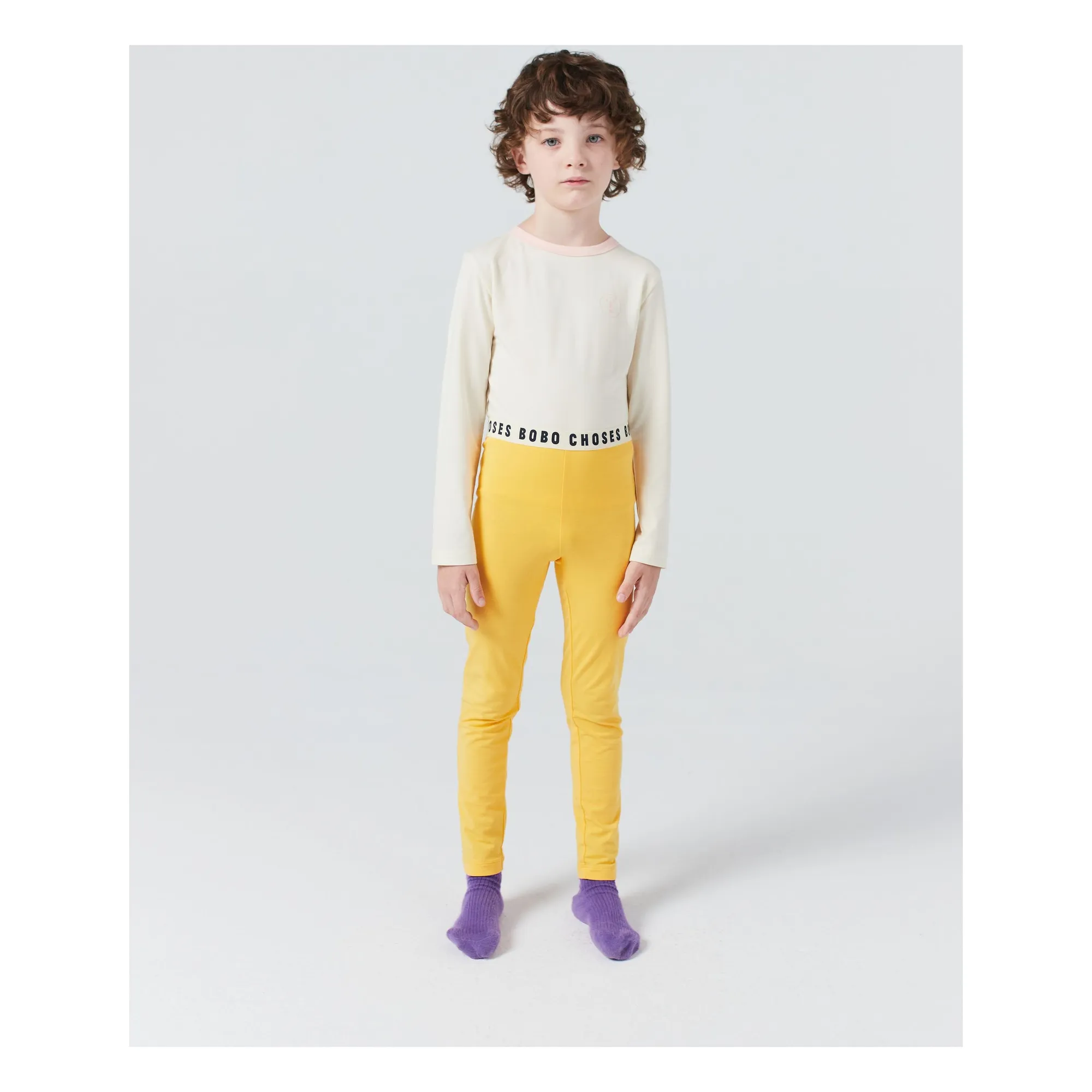 Bobo Choses Mustard Modal And Organic Cotton Pyjamas