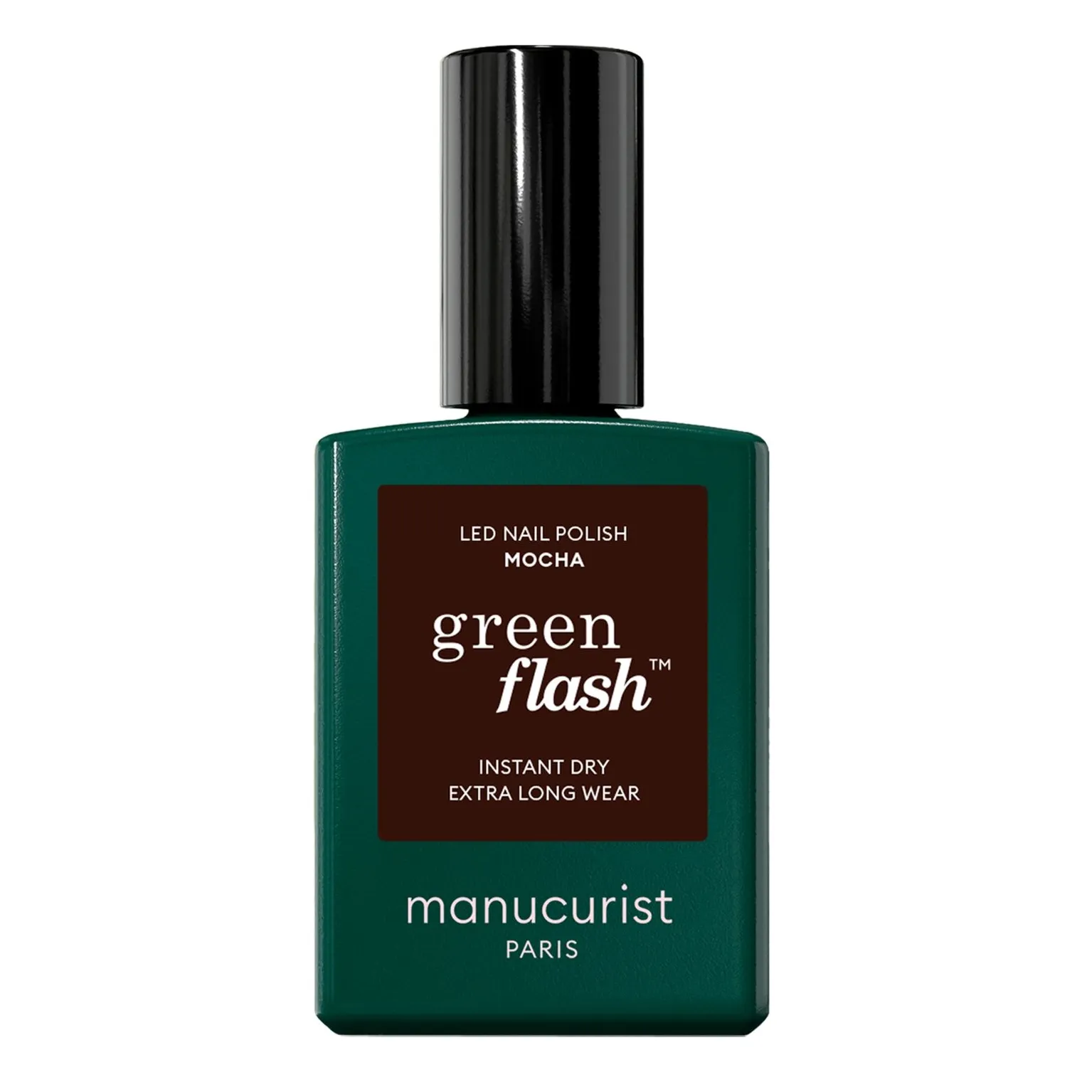 Manucurist Mocha Green Flash Semi-Permanent Nail Polish - 15Ml