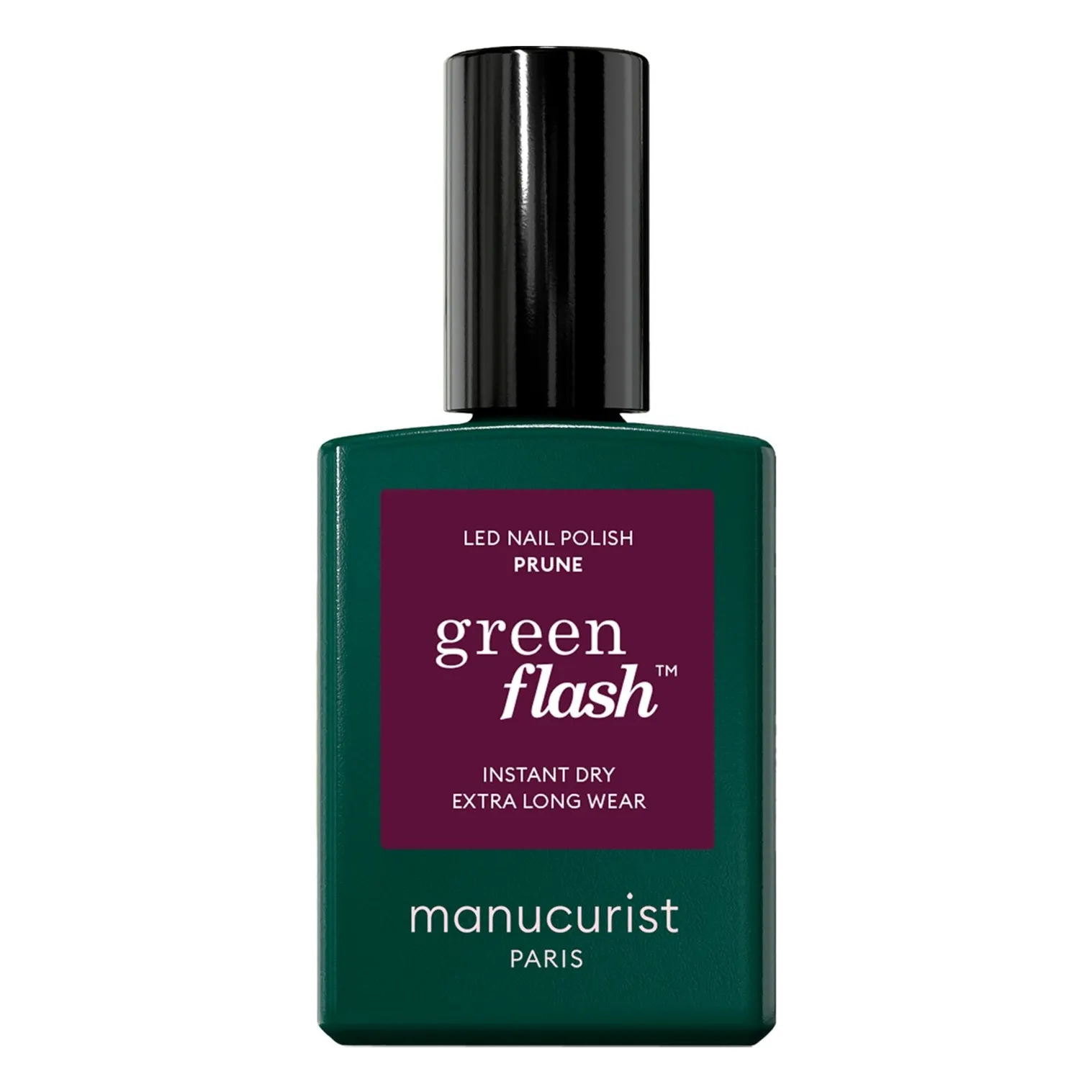 Manucurist Plum Green Flash Semi-Permanent Nail Polish - 15Ml