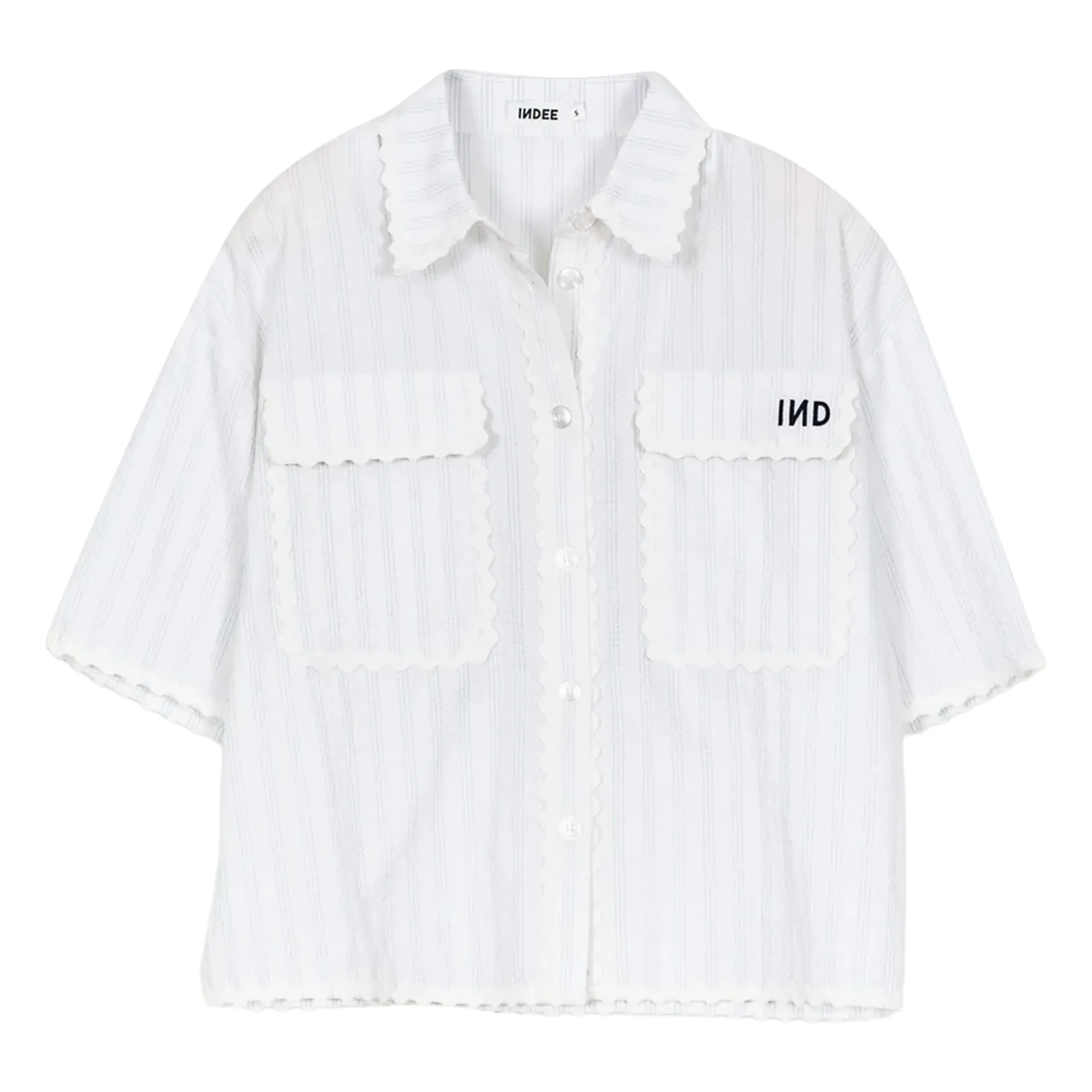 Indee White Suraya Stripes Shirt