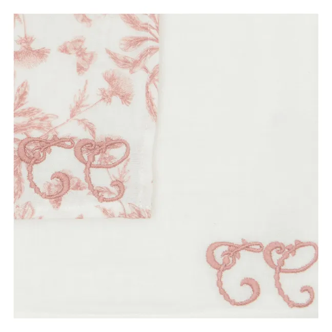 Toile de Jouy diapers - Set of 2 | Peach