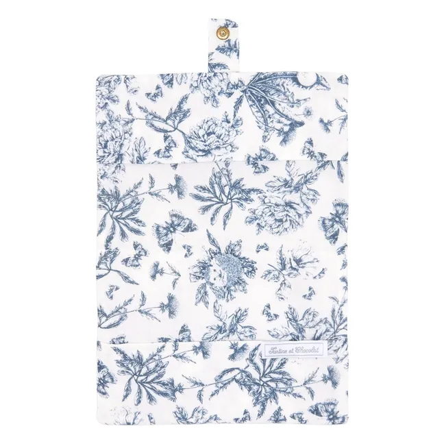 Schutz für das Gesundheitsbuch Toile de Jouy | Navy