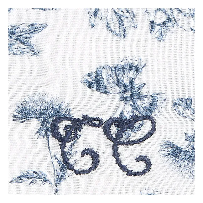 Cubierta del libro de salud Toile de Jouy | Azul Marino