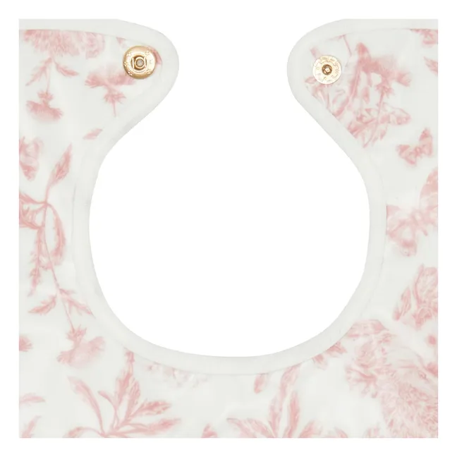 Babero recubierto Toile de Jouy | Rosa Melocotón